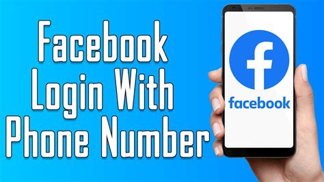log in to facebook with phone number.
